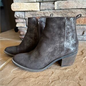 Lucky Brand Natania Booties Bracken Aurora Brown, Size 6.5